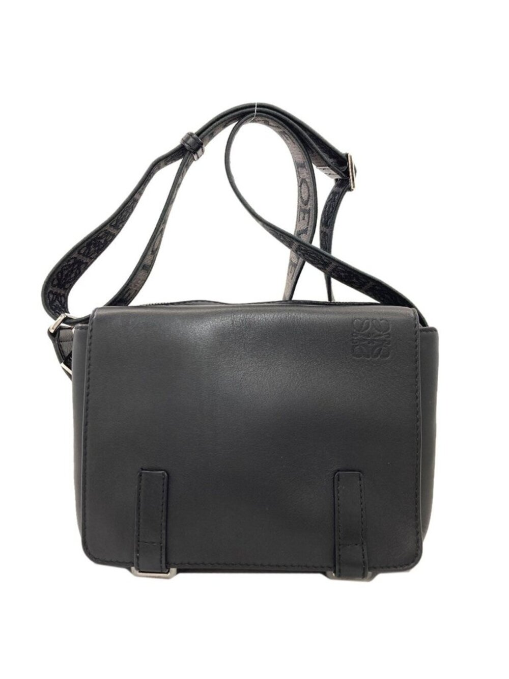 Loewe Long Shoulder Military Messenger Bag Calfskin